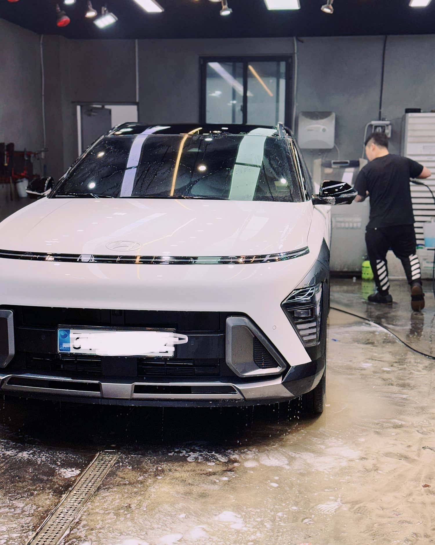 산타페 실내 세차